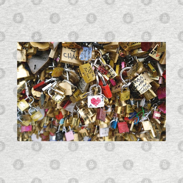 Love Locks in Paris by Ludwig Wagner